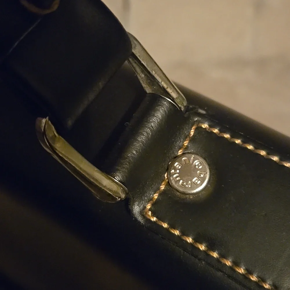 Barantani Briefcase Leather Rehab Black